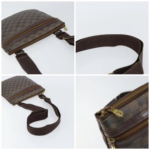 LOUIS VUITTON Damier Ebene Pochette Bosphore Shoulder Bag N51111 LV Auth 147014 - Picture 16 of 16